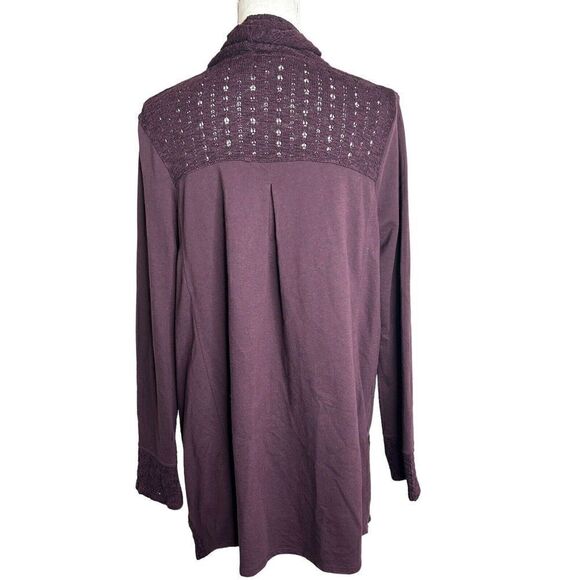 Anthropologie Saturday Sunday Purple Cardigan Sweater With Pockets Size S - Picture 7 of 9